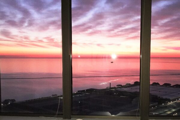 $ 505 Lake Shore Drive sunset from the LR 1